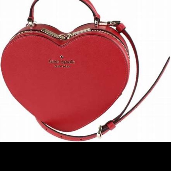 Kate Spade Red Crossbody Heart Bag - Picture 2 of 5